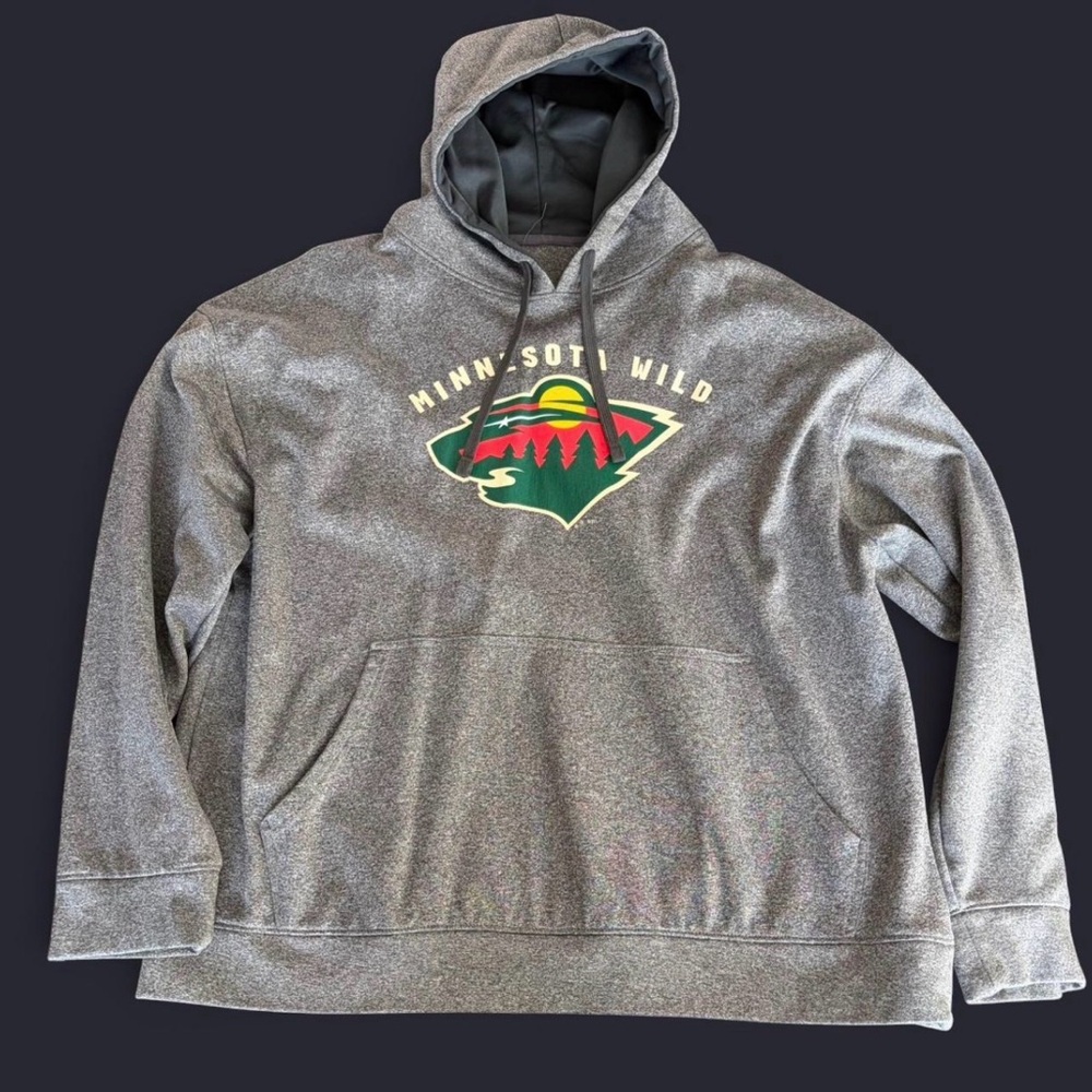 Grey Minnesota Wild hoodie